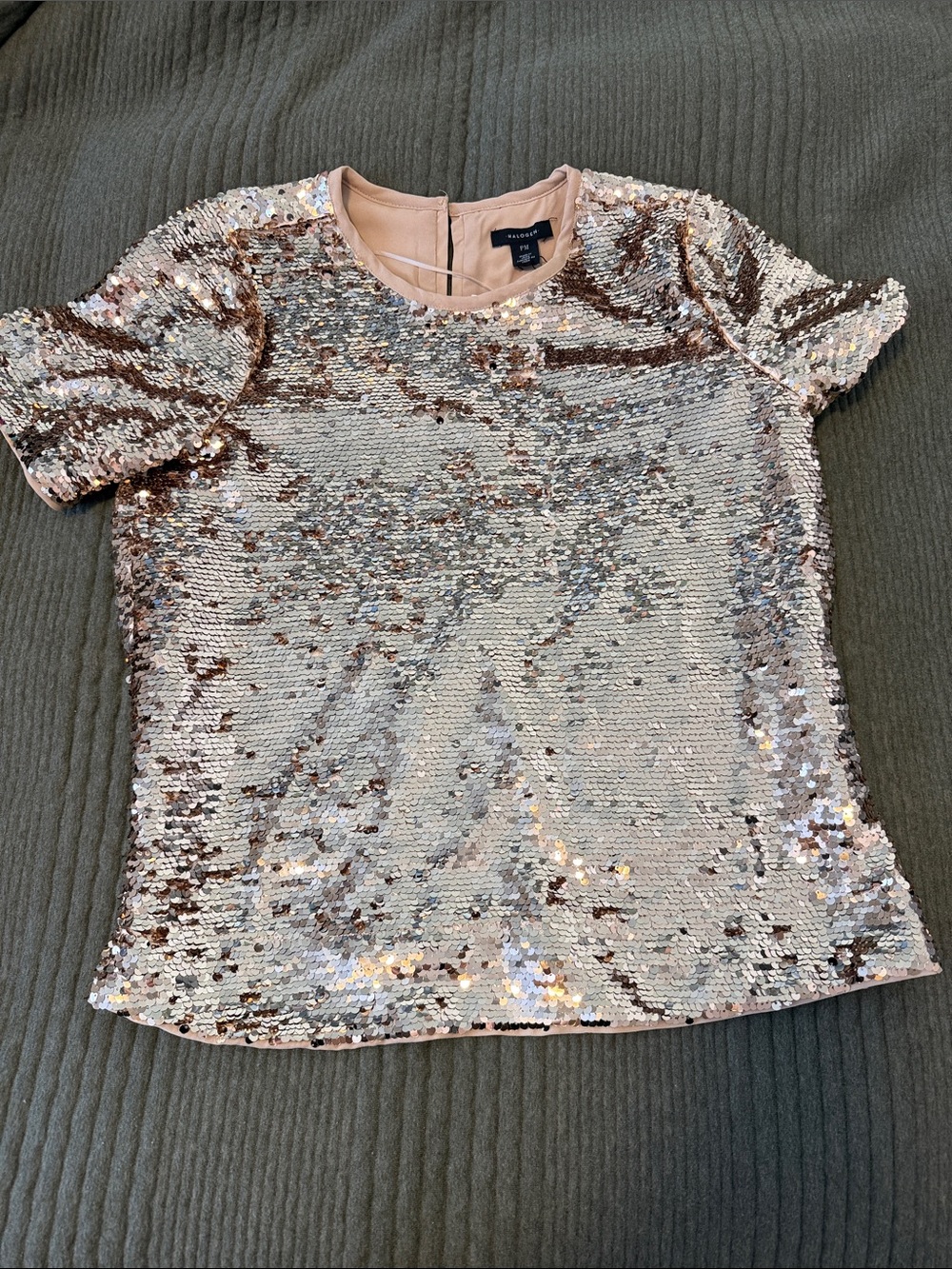 Gold sequin top